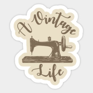 A Vintage - Sewing Machine Sticker